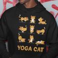 Yoga Cat Gatto Fare Yoga Posa Meditazione Zen Cat Amante Felpa con cappuccio Regalos divertidos