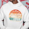 65 Anni Compleanno Uomo Donna Regalo Agostointage 1959 Maglia Con Maniche Raglan Felpa con cappuccio Regalos divertidos
