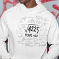 65° Compleanno Radice Di 4225 Matematica Nerd Matematica Felpa con cappuccio Regalos divertidos