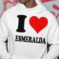 Amo Esmeralda Felpa con cappuccio Regalos divertidos