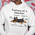 Anatomia Di Un Dobermann Pinscher Cane Felpa con cappuccio Regalos divertidos