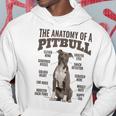 Anatomy Of A Pitbull Maglietta Maglietta Uomo Donna Regalo Amanti Dei Cani Felpa con cappuccio Regalos divertidos