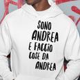 Andrea Maglia Con Testo Divertente Uomo Ragazzo Bambino Felpa con cappuccio Regalos divertidos