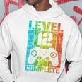 Bambino 12° Compleanno Uomo Gamer Livello Completo 12 Anni Felpa con cappuccio Regalos divertidos