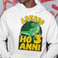 Bambino 3 Compleanno Bambino Ho 3 Anni Dinosauro 3 Anno Ragazzo Felpa con cappuccio Regalos divertidos