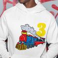 Bambino 3° Compleanno Treno Ferrovia Locomotiva Ragazzo Di 3 Anni Felpa con cappuccio Regalos divertidos