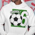 Bambino Gooool 6° Compleanno 6 Anni Di Calcio Felpa con cappuccio Regalos divertidos