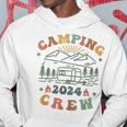 Camping Crew 2024 Familienpassender Sommertrip Camp Retro Kapuzenpullover Lustige Geschenke