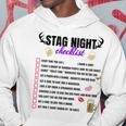 Challenge The Stag Bachelors Party Checklist Stag Do Party Hoodie Personalized Gifts