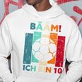 Children's Bäm Ich Bin 10 Zehn Jahre Junge 10Th Birthday Football Kapuzenpullover Lustige Geschenke