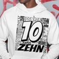 Children's Birthday Ich Bin 10 Zahlwort Zehn Kapuzenpullover Lustige Geschenke