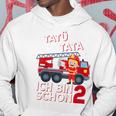 Children's Ich Bin 2 Feuerwehrmann Tatü Tata Feuerwehr Kapuzenpullover Lustige Geschenke