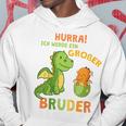 Children's Ich Werde Ein Großer Bruder Dinosaur Dino Bru Kapuzenpullover Lustige Geschenke