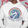 Divertenti Uomini Ironici Carino Unicorno Alpha Male Felpa con cappuccio Regalos divertidos