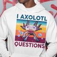 Divertida Pregunta Sobre Axolotl Retrointage Amantes De Axolotl Para Niños Sudadera Regalos divertidos