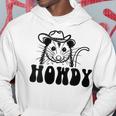 Donna Carino Possum Howdy Cowboy Divertente Retrò Occidentale Possum Amante Con Collo A Felpa con cappuccio Regalos divertidos
