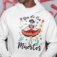 Giorno Dei Morti Dia De Los Muertos Scheletro Floreale Felpa con cappuccio Regalos divertidos