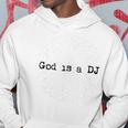 Gott Ist Ein Dj Gray Kapuzenpullover Lustige Geschenke