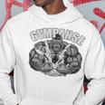 Gympanse Gym Scimpanzé Fitness Coach Gym Posteriore Felpa con cappuccio Regalos divertidos