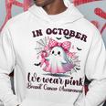 Halloween In October We Wear Pink Breast Cancer Awareness Hoodie Unique Gifts