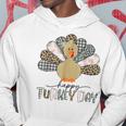 Happy Turkey Day Cute Turkey Thanksgiving Hoodie Unique Gifts