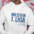 Holstein Football Kicken Fan Kiel Stadium Blue Blue Kapuzenpullover Lustige Geschenke