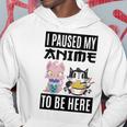 Ich Habe Meinen Anime Pausiert Hier Zu Sein Ramen Kawaii Cat Gray Kapuzenpullover Lustige Geschenke