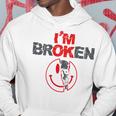 I'm Broken I'm Broken I'm Broken I'm Broken Sul Retro Felpa con cappuccio Regalos divertidos