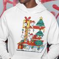La Famiglia Dei Gatti Festeggia L'albero Dei Gatti Di Natale Maglia Con Maniche Raglan Felpa con cappuccio Regalos divertidos