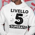 Livello 5 Superato Anni 5 Anniversario Di Matrimonio Felpa con cappuccio Regalos divertidos