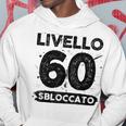 Livello 60 Sbloccato Anni 60 Compleanno Felpa con cappuccio Regalos divertidos