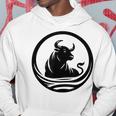 Logo Straker Toro In Bianco E Nero Felpa con cappuccio Regalos divertidos