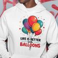 Lustiger Looner Mit Aufschrift „I Love Balloons“ Für Ballonliebhaber Kapuzenpullover Lustige Geschenke