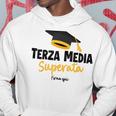 Maglia Autografi Di Fine Anno 2024 Terza Media Superata Felpa con cappuccio Regalos divertidos