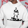 Muhammed Boxer Legend Ali Graffition Einem KO Blue Kapuzenpullover Lustige Geschenke