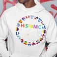 National Hispanic Heritage Month All Countries Flags Hearts Hoodie Unique Gifts
