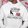 Norwegian Norwegian Ruft Und Ich Muss Los Gray Kapuzenpullover Lustige Geschenke