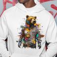 Opera D'arte Per Amanti Degli Orsi Orso Colorato Con Motivo Animale Felpa con cappuccio Regalos divertidos