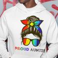 Orgoglioso Zia Disordinato Panino Arcobaleno Zia Gay Bi Pan Amore Orgoglio Felpa con cappuccio Regalos divertidos