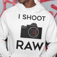 Regalo Per Il Giorno Della Fotografia I Shoot Raw Fotografica Felpa con cappuccio Regalos divertidos