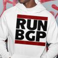 Run Bgp Network Engineer Geeky Nerd Gray Kapuzenpullover Lustige Geschenke