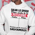 Salva Sposo Addio Al Celibato Divertente Testimone Sposo Felpa con cappuccio Regalos divertidos