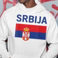 Serbian Flag Football Fan Serbia Srbija Kapuzenpullover Lustige Geschenke