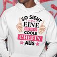 So Ssieht Eine Coole Chefin Aus Kapuzenpullover Lustige Geschenke