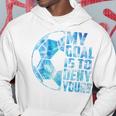 SoccerMy Goal Is To Deny Yours Kid Boy Youth Hoodie Personalized Gifts