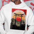 Tempio Giapponese Anime Giappone Lunaintage Samurai Montagna Felpa con cappuccio Regalos divertidos