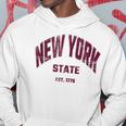 Vintage Classico New York State Distressed Felpa con cappuccio Regalos divertidos