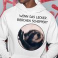 Wenn Das Lecker Bierchen Scheppert X Pedro Raccoon Meme Kapuzenpullover Lustige Geschenke