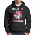 20 Geburtstag Geschenke Frau 20 Jahre Einhorn Party Outfit Kapuzenpullover