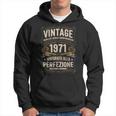 53° Compleanno 53 Uomo Anni Retrointage 1971 Regalo Felpa con cappuccio